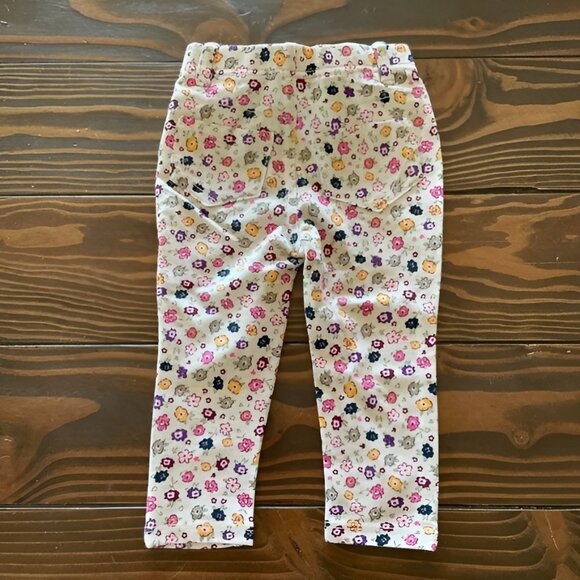 5/$20 NEW 2T Girls Floral Jeans-Jeggings - Picture 2 of 3